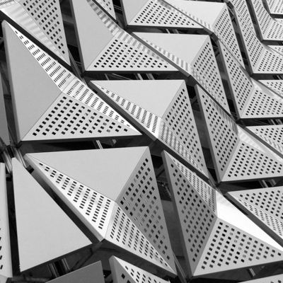 comprare Pannello di piastra di alluminio perforato 3D fabbricato e personalizzato per la decorazione del muro online manufacture