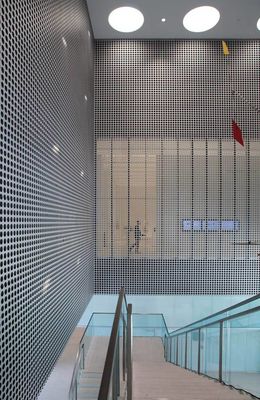 comprare Fogli di alluminio perforati quadrati d'argento personalizzati per il sistema di condizionamento d'aria online manufacture