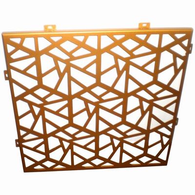 comprare Pannello di alluminio perforato di qualità dorata resistente per rivestimento e decorazione delle pareti delle tende a schermo online manufacture