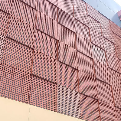 comprare Lastre di alluminio resistenti alle intemperie con perforazioni personalizzate per la decorazione delle pareti esterne online manufacture