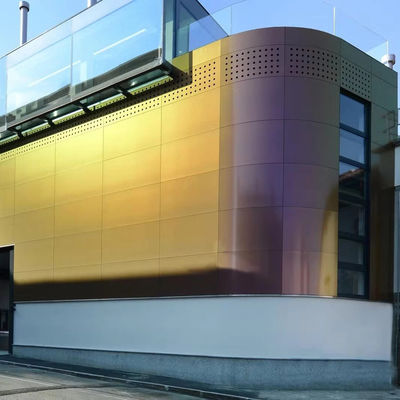 comprare Fogli di alluminio metallico perforato con finitura superficiale anodizzante o rivestimento in polvere per rivestimenti murali a schermo online manufacture