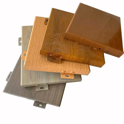 Pannelli per pareti di tende in alluminio da 1,0 mm a 6,0 mm Legno di alluminio per decorazioni di facciata