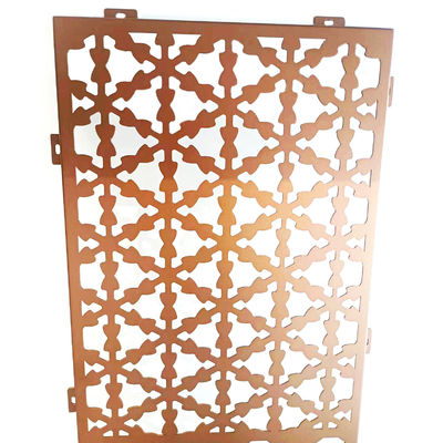 Pannello di alluminio perforato di qualità di rame resistente per rivestimento e decorazione delle pareti delle tende a schermo