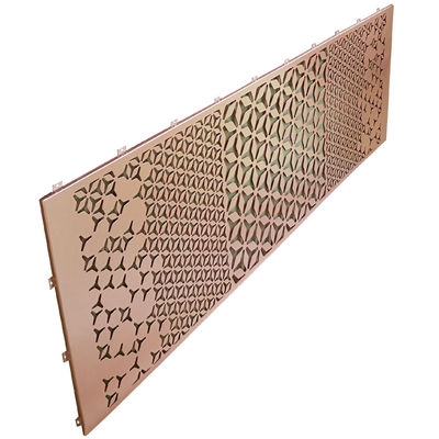 A3003 Fogli di alluminio perforati tagliati al laser in grado di lega con perforazioni o modelli personalizzabili per la decorazione di schermi o corridoi a partitone
